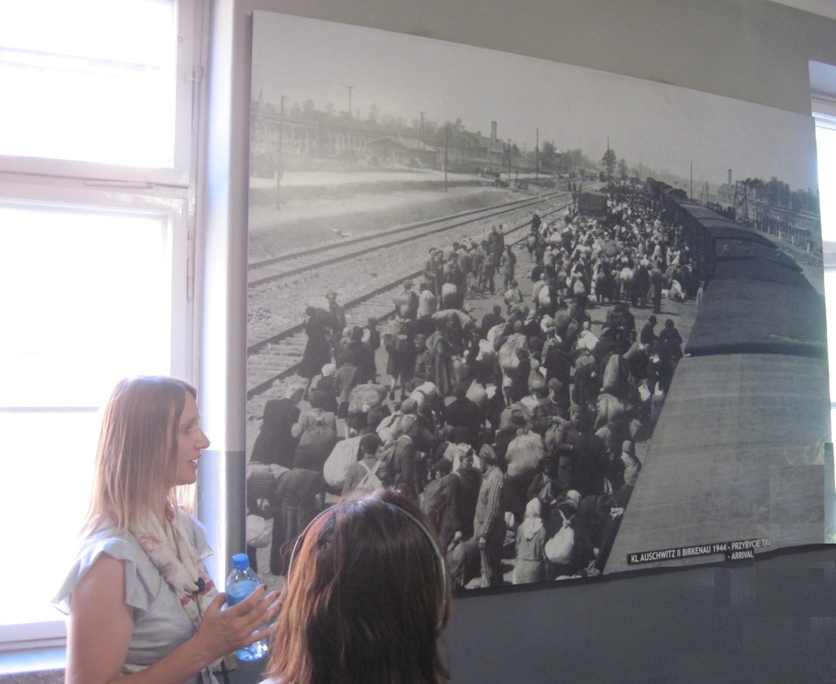 8-Auschwitz- La guida illustra la storia